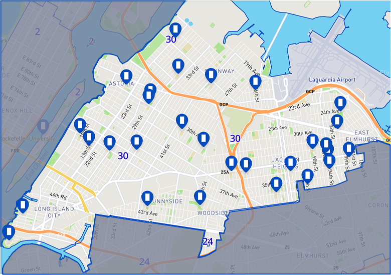 Map of District 30